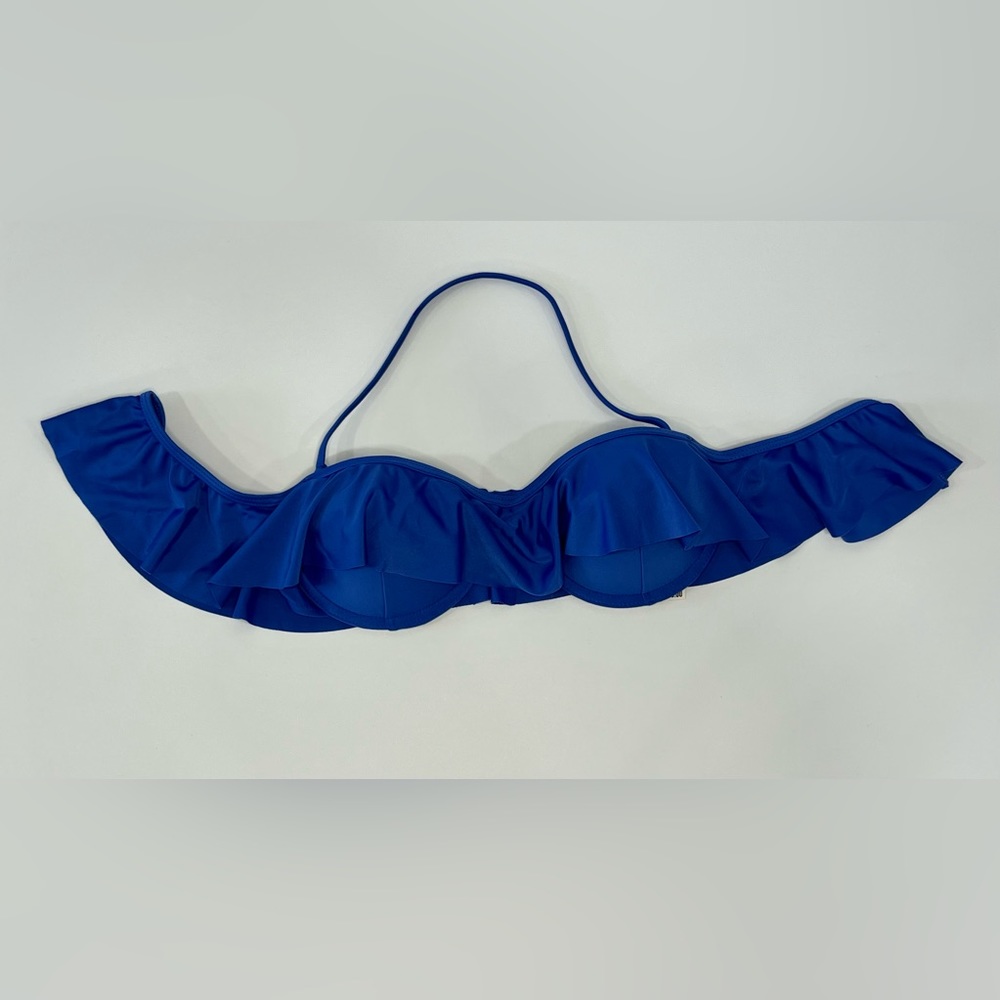 2/$25 ⭐️ Aeropostale Women’s Swim Suit Top Small Bikini Top Tan Blue